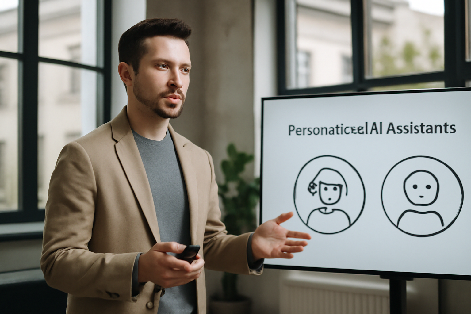 Un expert e-commerce présentant l'impact des assistants IA personnalisés en ligne