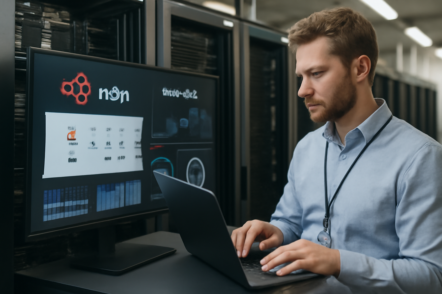 Visualisation d'un centre de données avec automatisation et intelligence artificielle en action